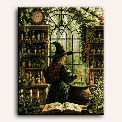 Potion Brewing Witch | Paint by Number