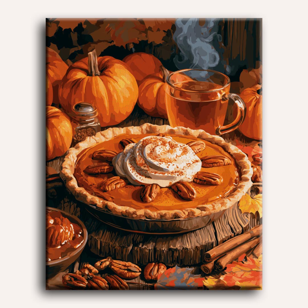 Pumpkin Pie Morning | Paint by Number