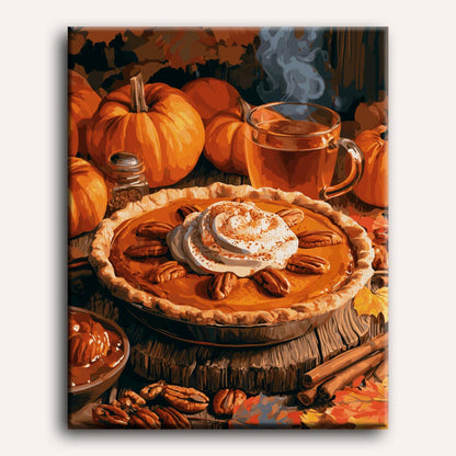 Pumpkin Pie Morning | Paint by Number