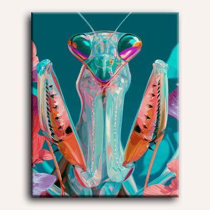 Rainbow Mantis | Paint by Number