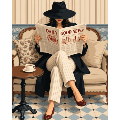 Reading Good News | Paint by Number - Paint by numbers