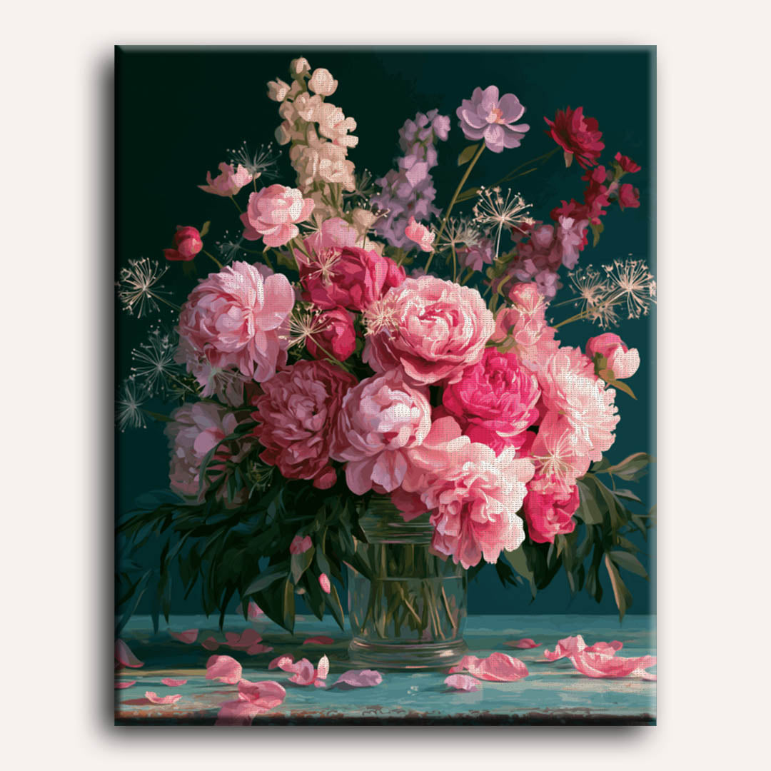 Rose Petals Spilling | Paint by Number