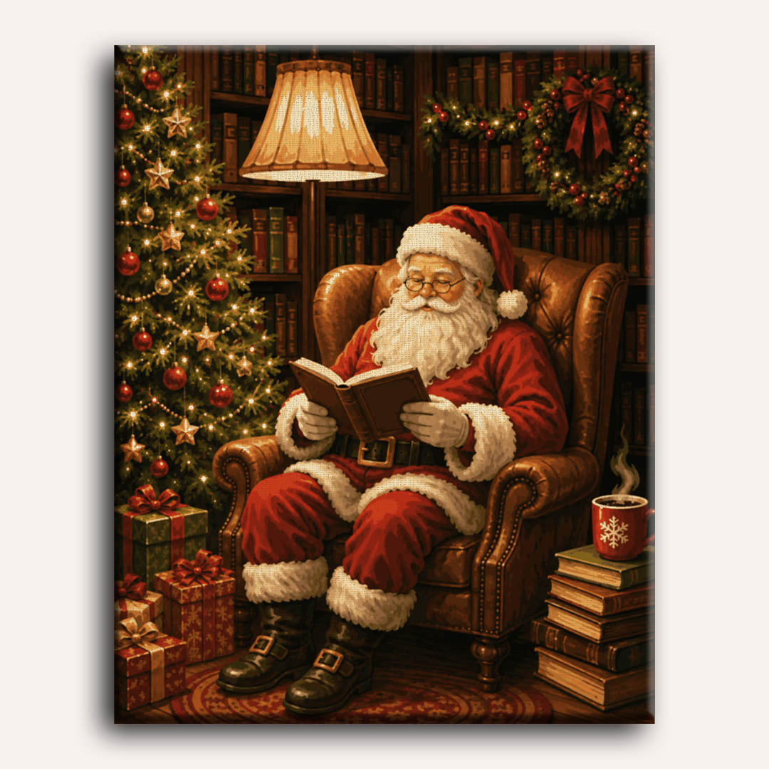 Santa's Reading Nook | Paint by Number