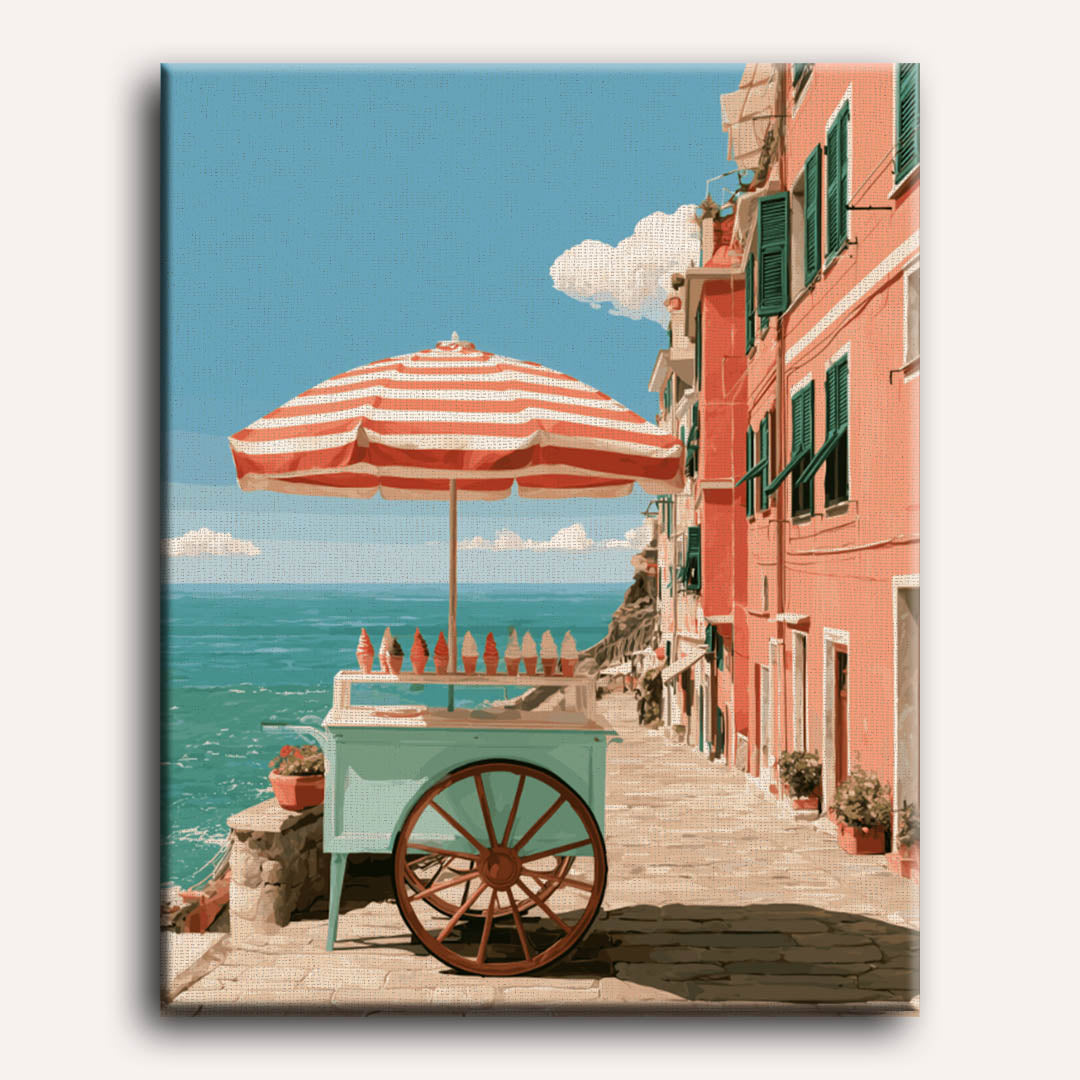 Seaside Cart | Paint by Number