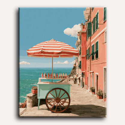 Seaside Cart | Paint by Number