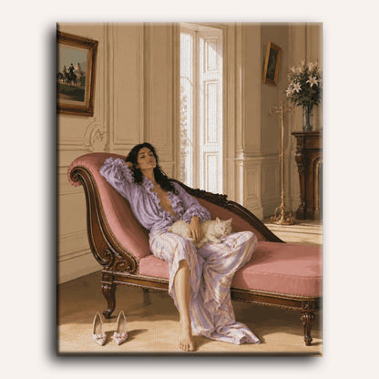Silk Robe Repose | Paint by Number