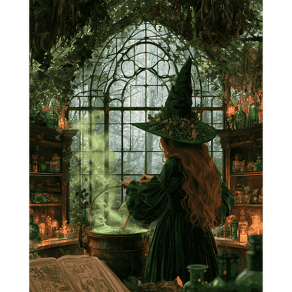 Witch's Glasshouse | Paint by Number - Paint by numbers