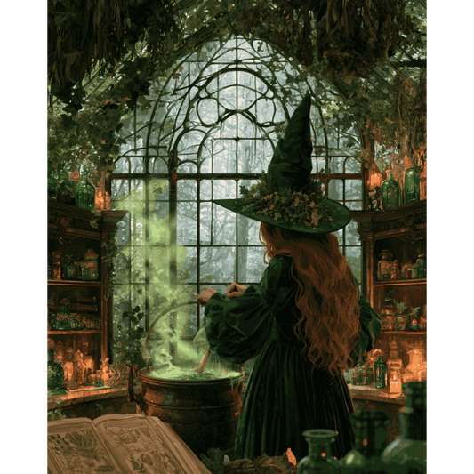 Witch's Glasshouse | Paint by Number - Paint by numbers