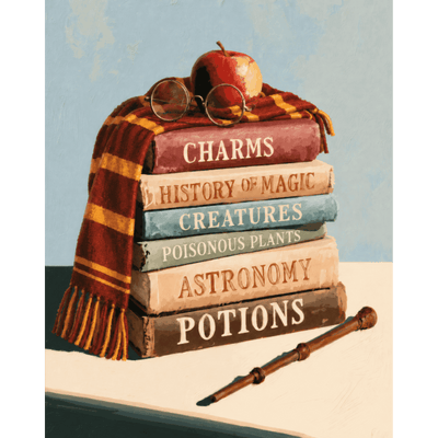 Le bureau du magicien | Peinture à numéros