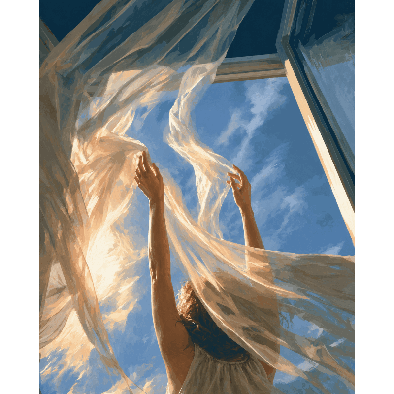 Chasing the Breeze | Paint by Number - Paint by numbers