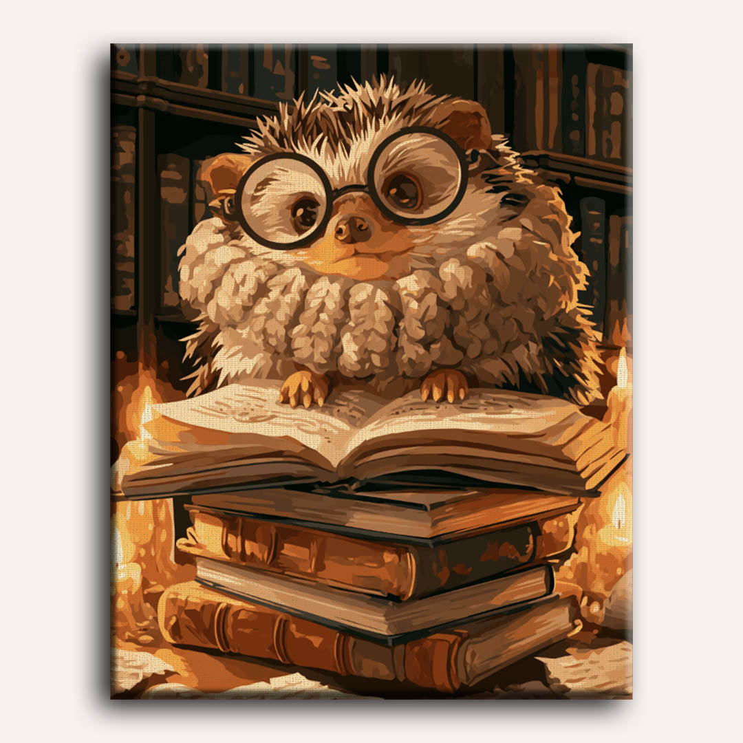 The Reading Hedgehog | Paint by Number