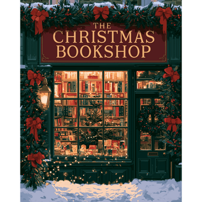 Christmas Bookshop | Paint by Number - Paint by numbers