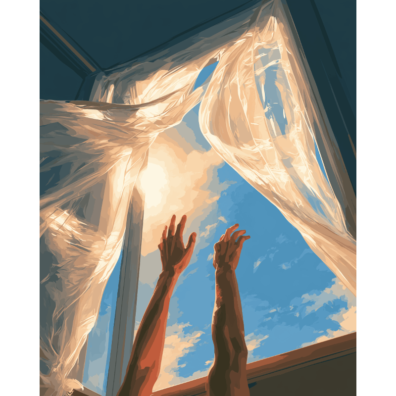 Skyward Skirt | Paint by Number - Paint by numbers