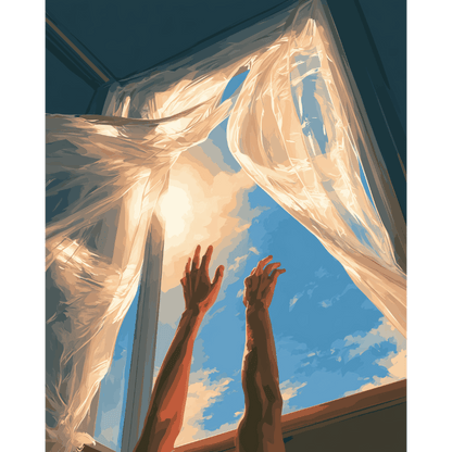 Skyward Skirt | Paint by Number - Paint by numbers