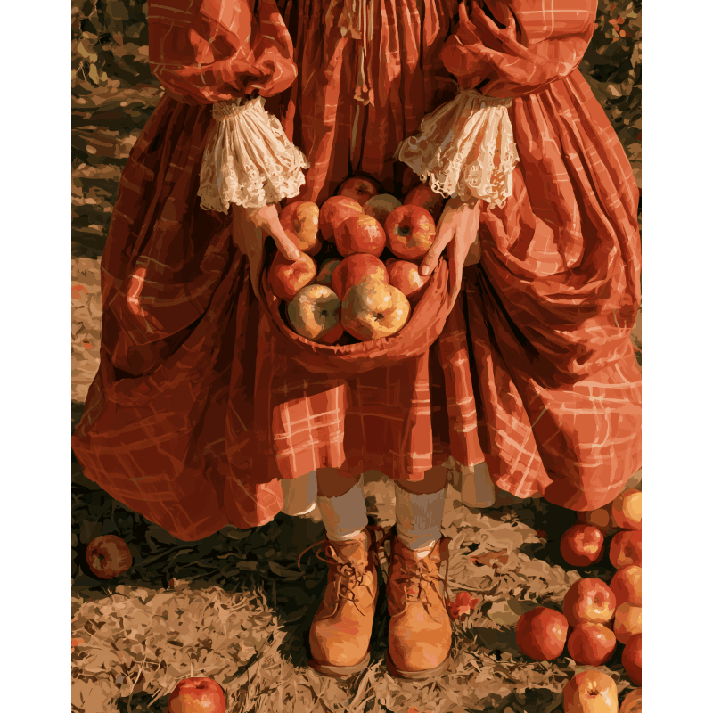 Orchard Apron | Paint by Number - Paint by numbers