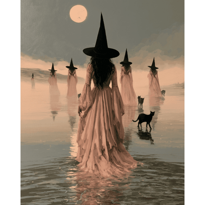 Coven at Dusk | Paint by Number - Paint by numbers