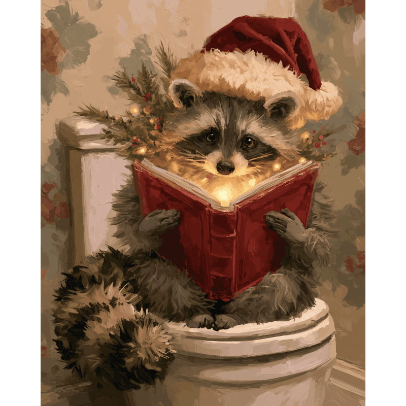 Christmas Tales on the Throne | Paint by Number - Paint by numbers