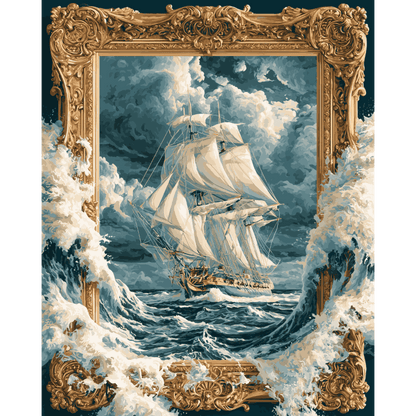 Storm in a Frame | Paint by Number - Paint by numbers
