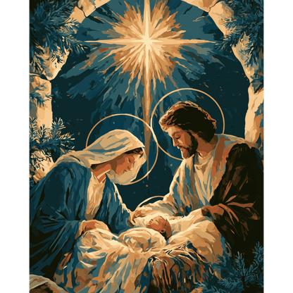 Star of the Nativity | Paint by Number - Paint by numbers