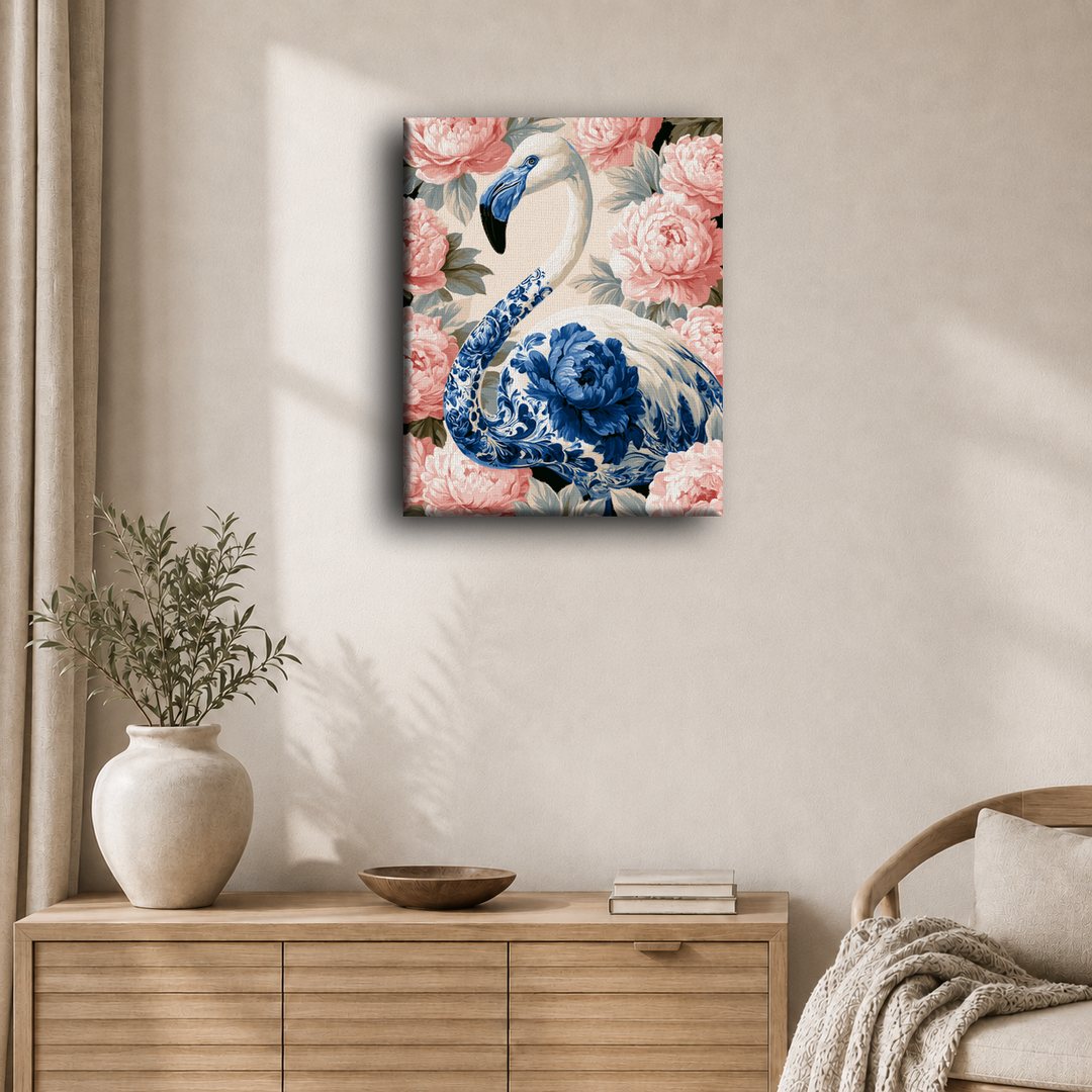 Flamingo & Peonies | Paint by Number