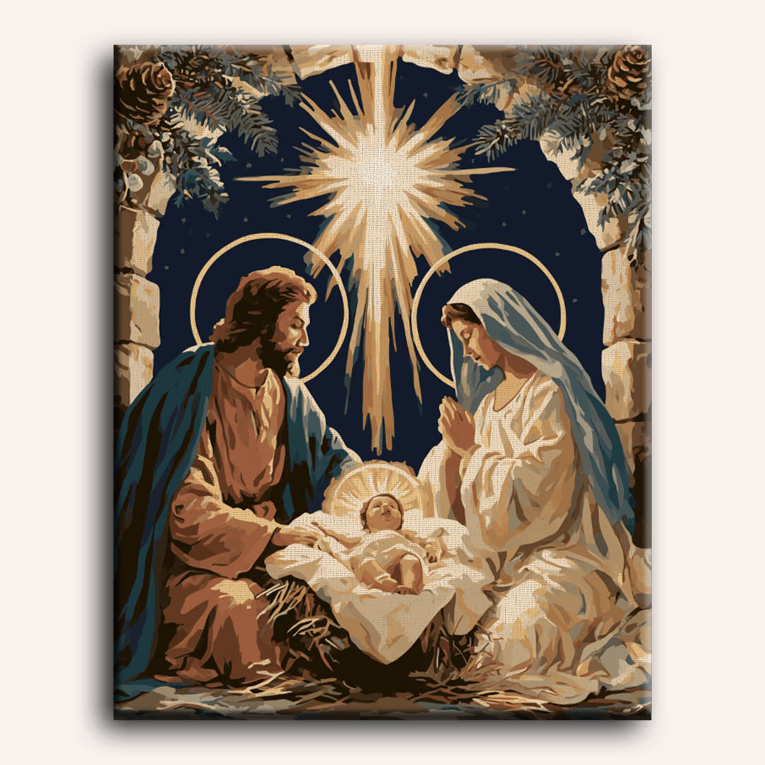 Holy Night Under Pines | Paint by Number