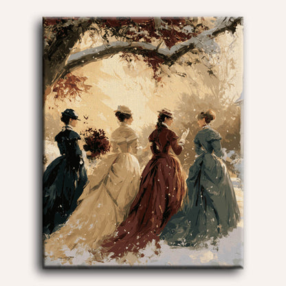 Winter Garden Stroll | Paint by Number