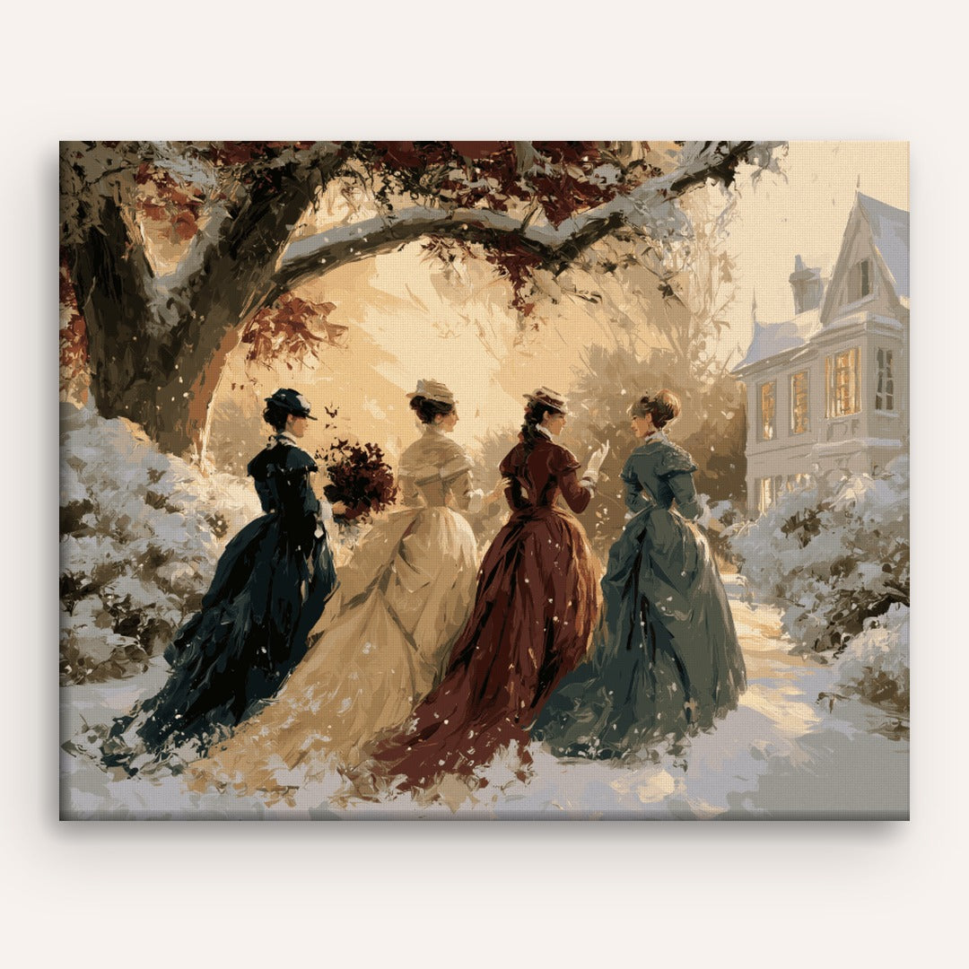 Passeggiata nel Giardino d'Inverno | Dipingi con i numeri