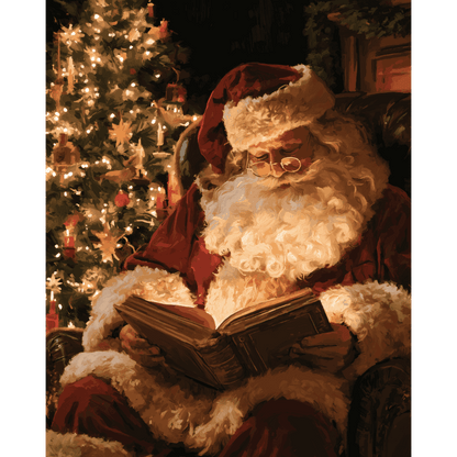 Santa's Christmas Eve Story | Paint by Number - Paint by numbers