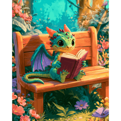 Storytime Dragon | Paint by Number - Paint by numbers