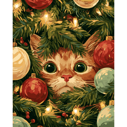 Baubles & Whiskers | Paint by Number - Paint by numbers
