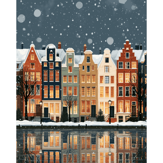 Neve sul Canale | Dipingi con i numeri - Dipingi con i numeri