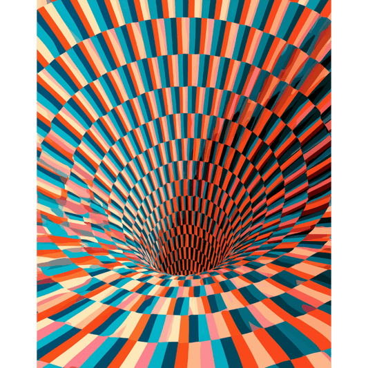 Spiral Mirage | Paint by Number - Paint by numbers