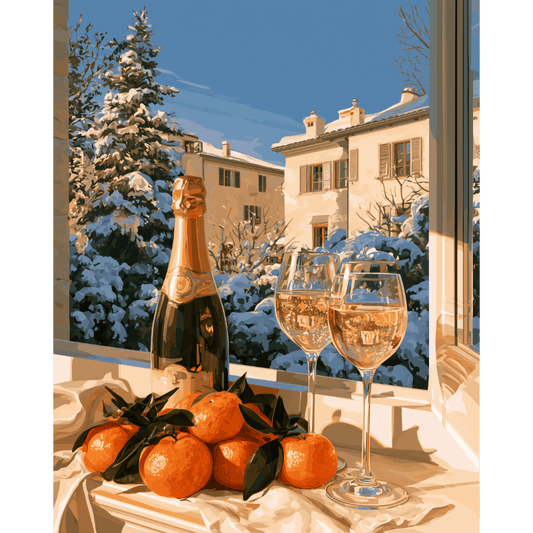 Winter Citrus Toast | Paint by Number - Paint by numbers