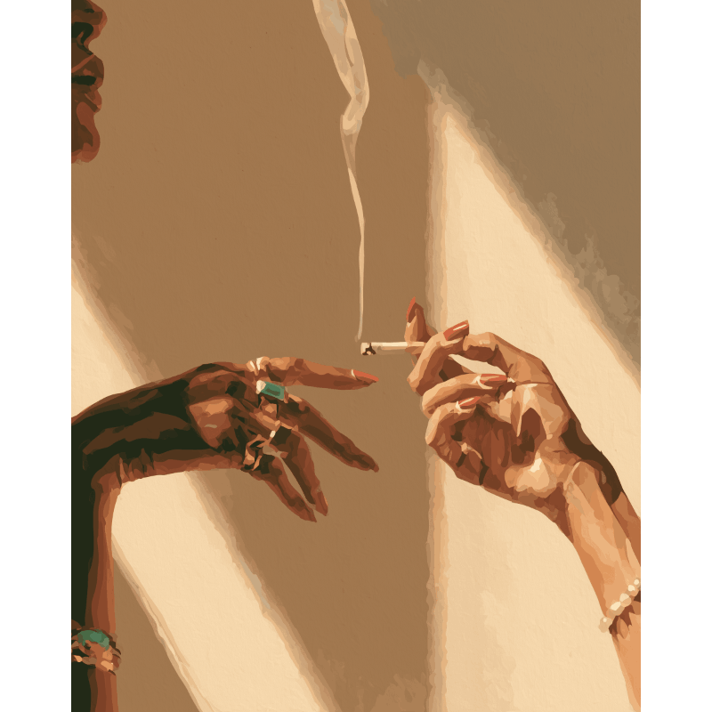 Shared Smoke | Paint by Number - Paint by numbers