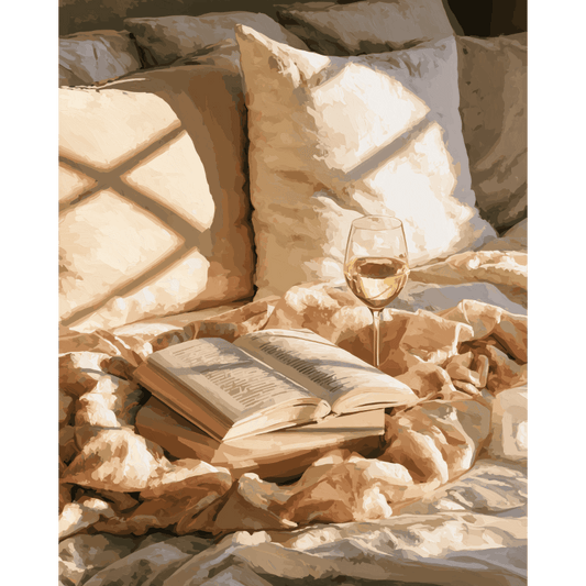 Pages & Wine | Paint by Number - Paint by numbers