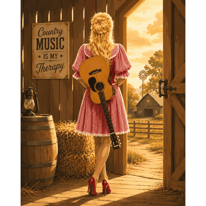 Country Music Therapy | Paint by Number - Paint by numbers