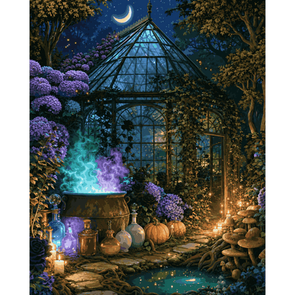 Greenhouse Cauldron | Paint by Number - Paint by numbers