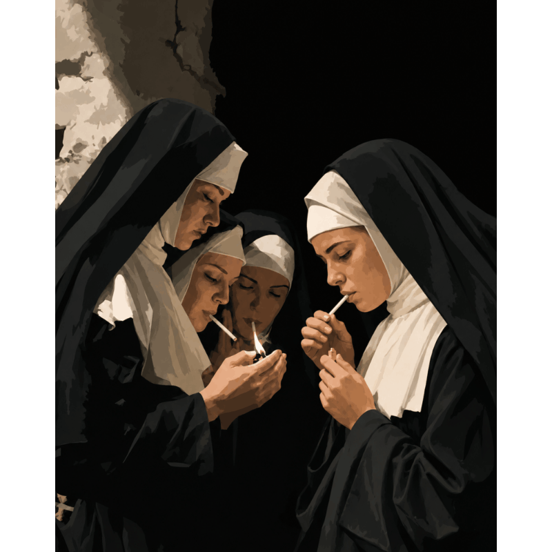 Sisters in Secret | Paint by Number - Paint by numbers
