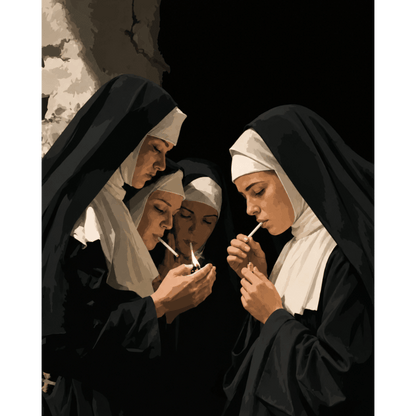 Sisters in Secret | Paint by Number - Paint by numbers