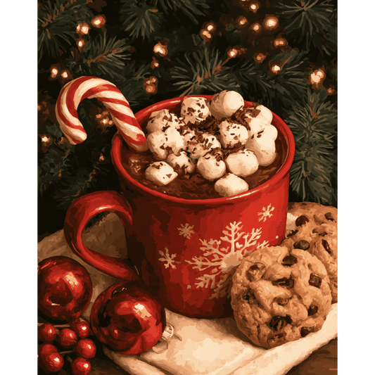 Christmas Cocoa Mug | Paint by Number