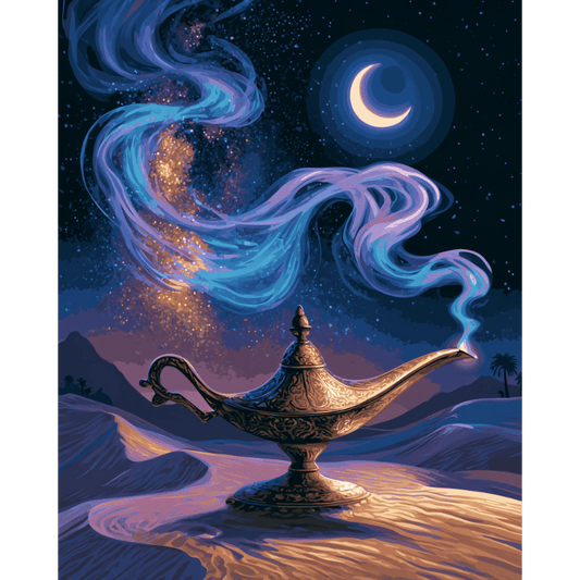 Desert Genie Lamp | Paint by Number
