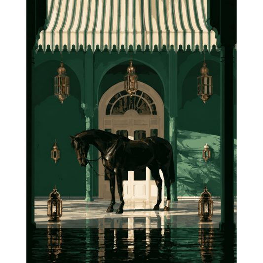 Horse in the Lobby | Paint by Number
