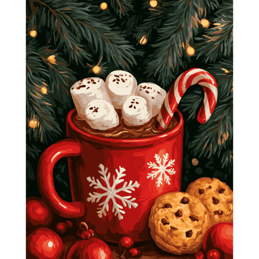 Marshmallow Cocoa Mug | Paint by Number