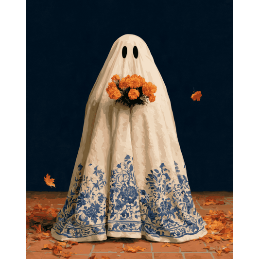Porcelain Pattern Ghost | Paint by Number
