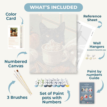 Pumpkin Spice Cat | Paint by Number
