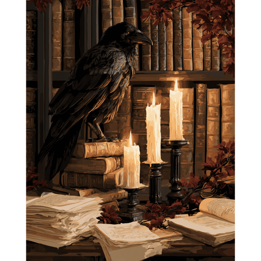 Raven & Candlelight | Paint by Number