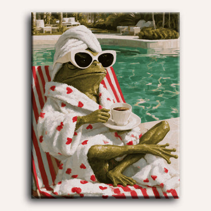 Spa Day Frog | Paint by Number