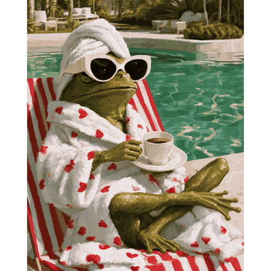 Spa Day Frog | Paint by Number