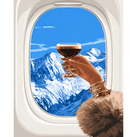 Wine Above the Mountains | Paint by Number