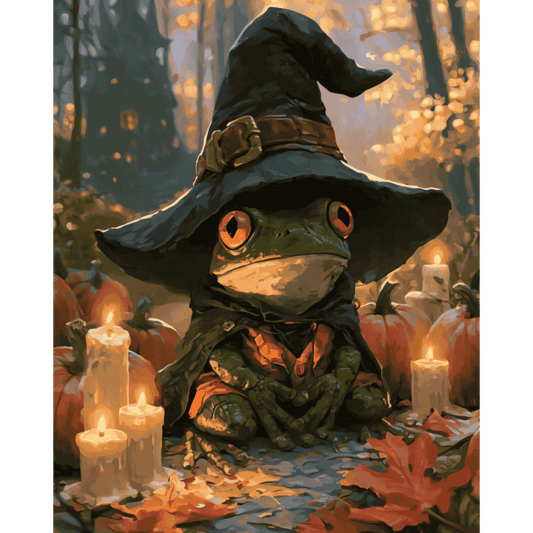 Witch Frog | Paint by Number